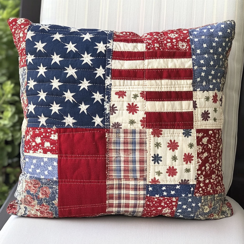 American Garden Quilted Pillow Case Holiday Pillow Case Gift Ideas For Mom