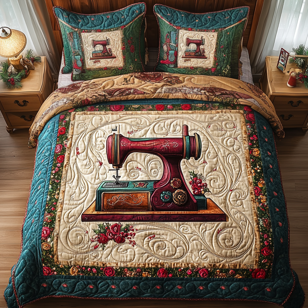 Antique Stitch Haven Quilted Bedding Set Gift Ideas For Sewing Lovers