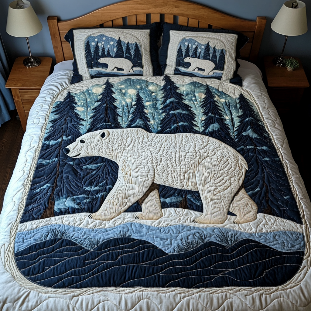 Arctic Bliss Quilted Bedding Set 2024 Christmas Gifts