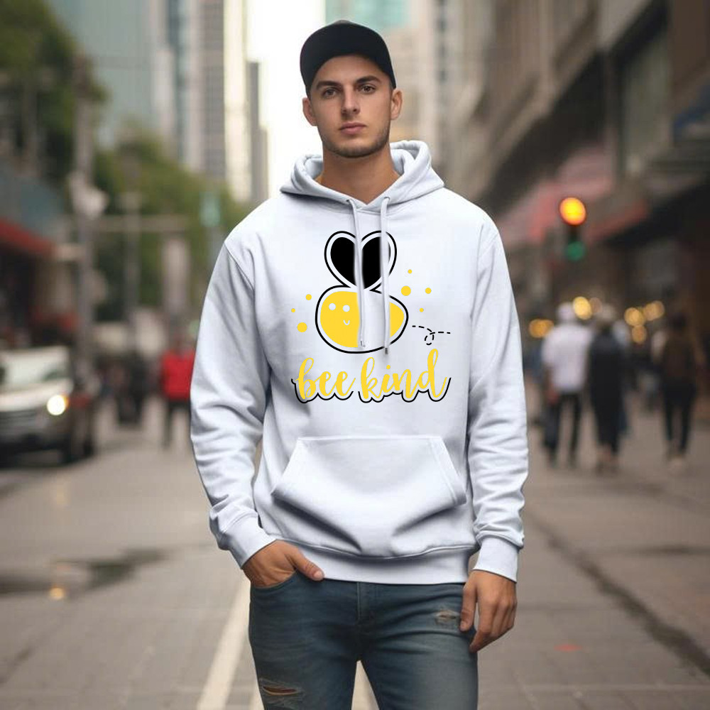Bee Kind Hoodie Bumble Bee Beekind Clothing Gift Ideas For Best Friend Female Basgiathsweatshirts - Image 4