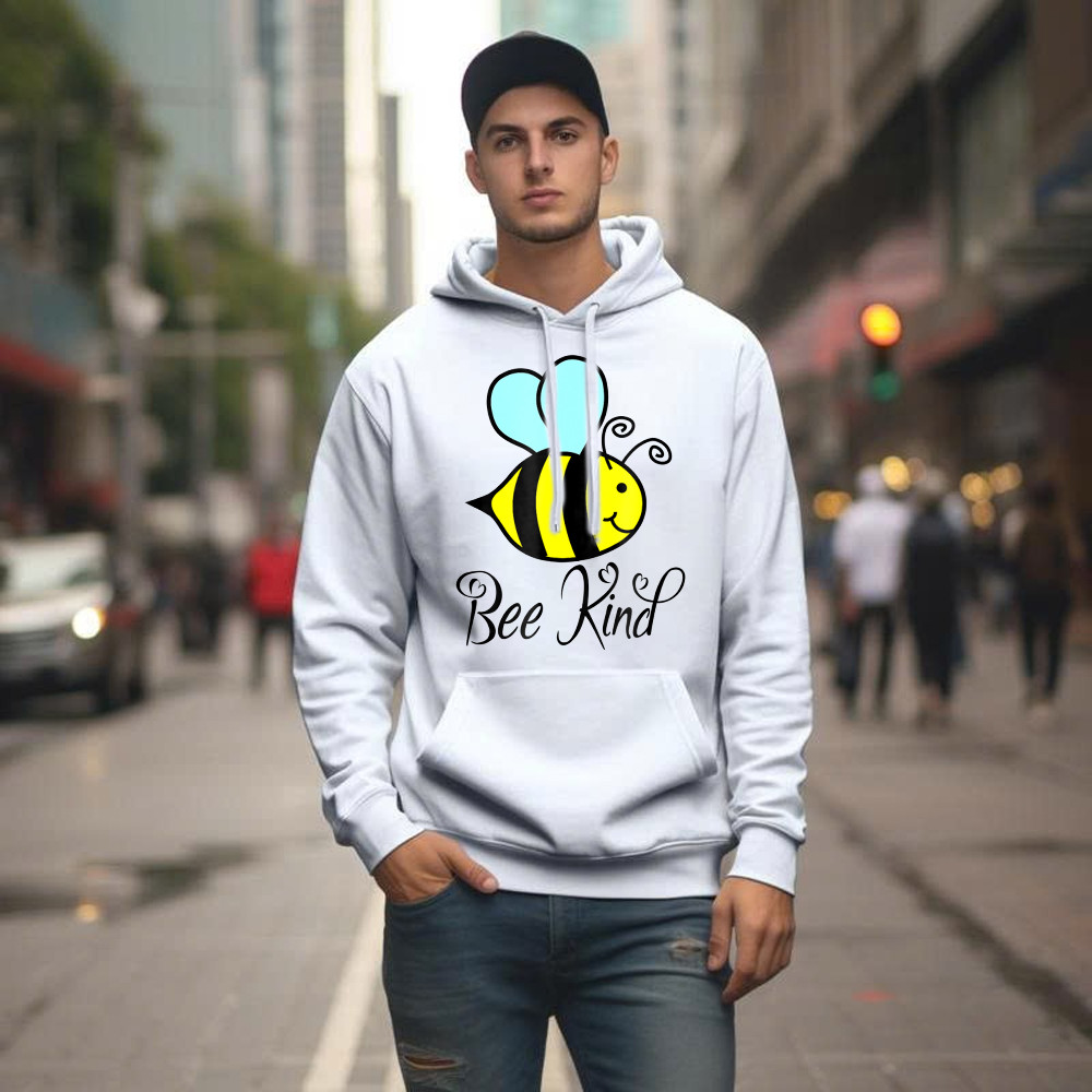Bee Kind Hoodie Choose Kindness Apparel Gifts For Daughter Basgiathsweatshirts - Image 4