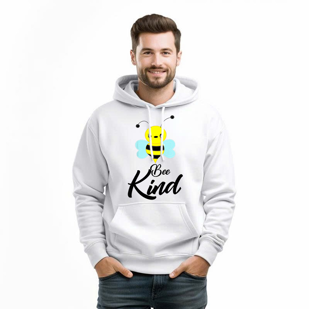 Bee Kind Hoodie Cute Bumble Bee Beekind Shirt Cool Presents For Teenage Guys Basgiathsweatshirts - Image 3