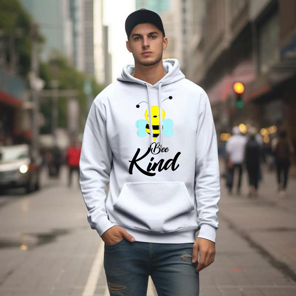 Bee Kind Hoodie Cute Bumble Bee Beekind Shirt Cool Presents For Teenage Guys Basgiathsweatshirts - Image 4