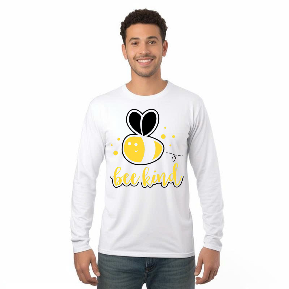 Bee Kind Long Sleeve Shirt Bumble Bee Beekind Clothing Gift Ideas For Best Friend Female Basgiathsweatshirts