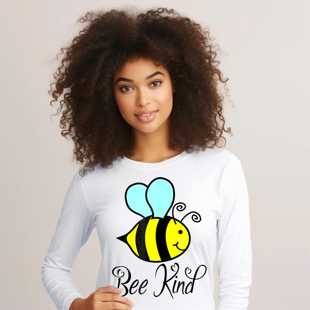 Bee Kind Long Sleeve Shirt Choose Kindness Apparel Gifts For Daughter Basgiathsweatshirts - Image 2