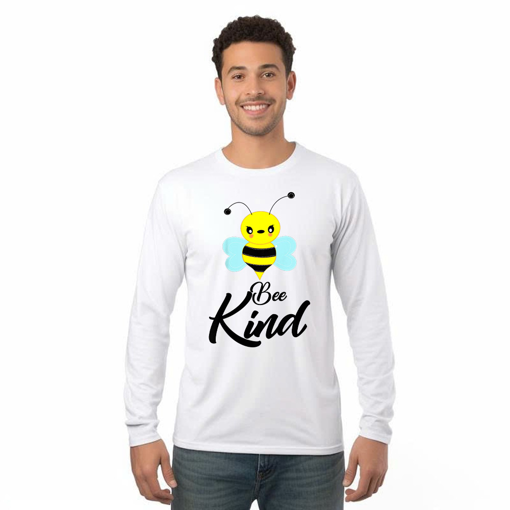 Bee Kind Long Sleeve Shirt Cute Bumble Bee Beekind Shirt Cool Presents For Teenage Guys Basgiathsweatshirts