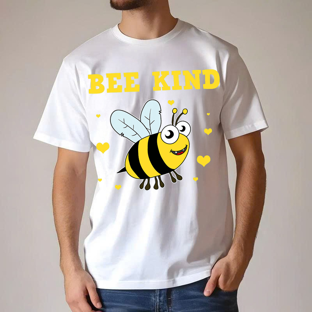 Bee Kind Shirt Cute Bumble Bee Bekind Clothing Birthday Gift For Male Friend Basgiathsweatshirts - Image 3