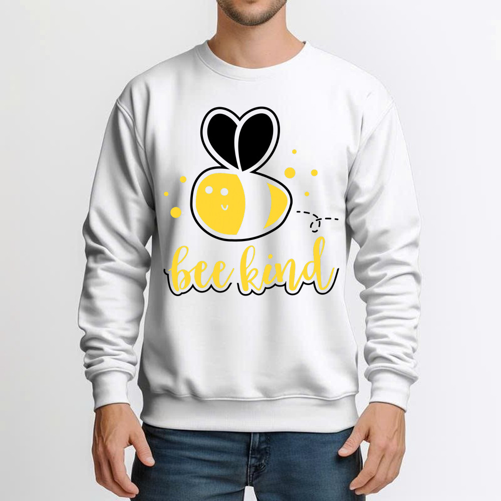 Bee Kind Sweatshirt Bumble Bee Beekind Clothing Gift Ideas For Best Friend Female Basgiathsweatshirts - Image 5