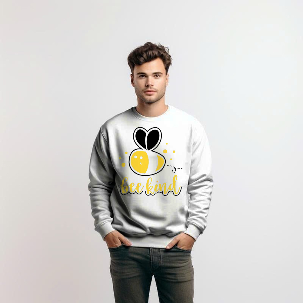 Bee Kind Sweatshirt Bumble Bee Beekind Clothing Gift Ideas For Best Friend Female Basgiathsweatshirts - Image 2