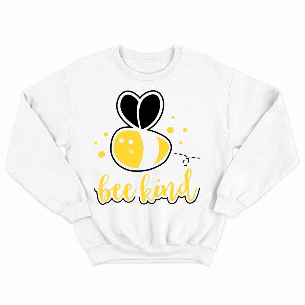 Bee Kind Sweatshirt Bumble Bee Beekind Clothing Gift Ideas For Best Friend Female Basgiathsweatshirts