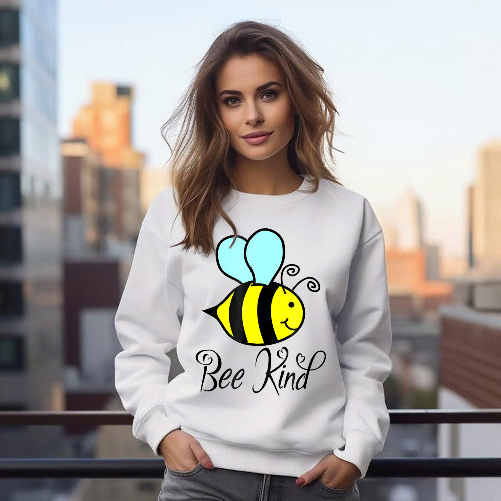 Bee Kind Sweatshirt Choose Kindness Apparel Gifts For Daughter Basgiathsweatshirts - Image 4
