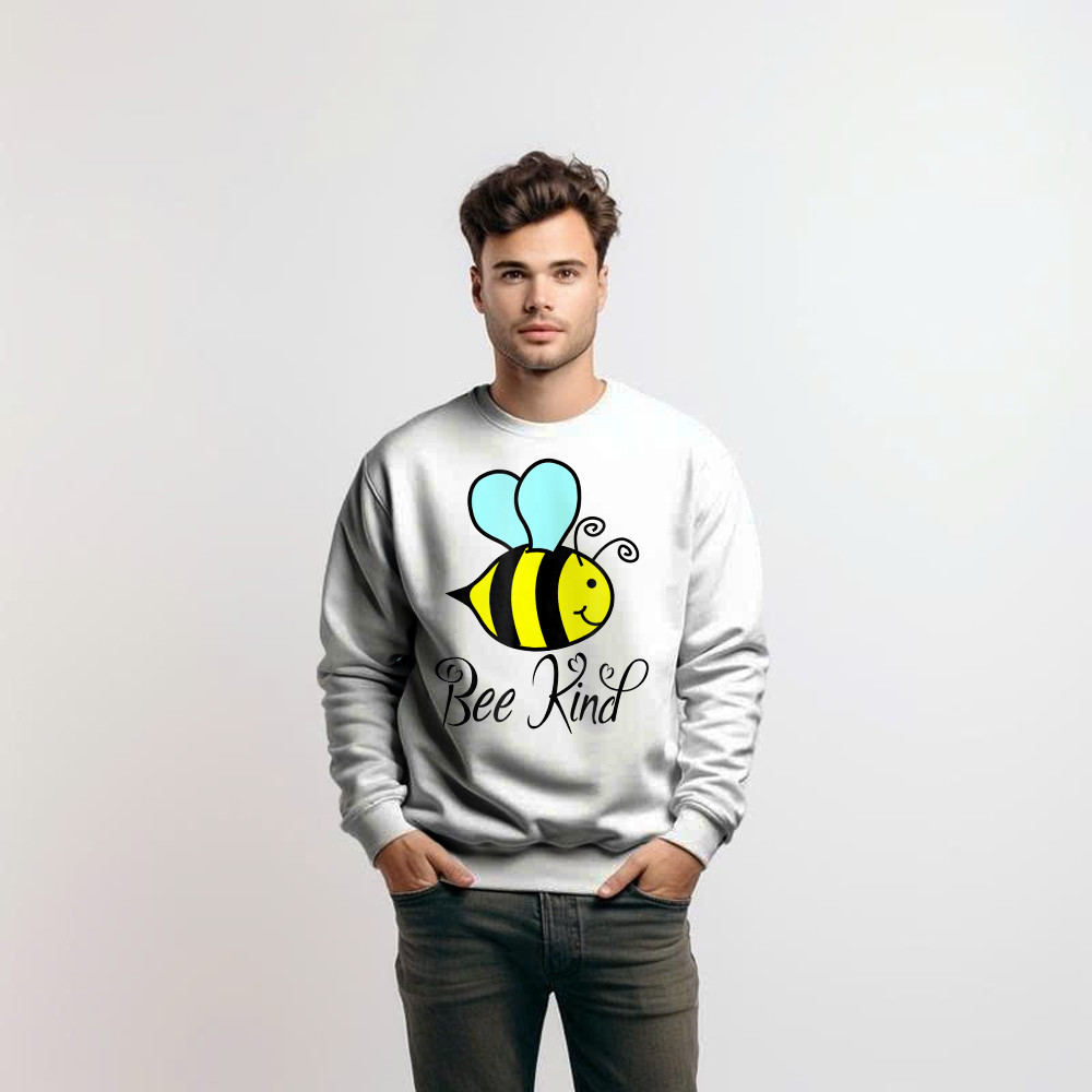 Bee Kind Sweatshirt Choose Kindness Apparel Gifts For Daughter Basgiathsweatshirts - Image 2