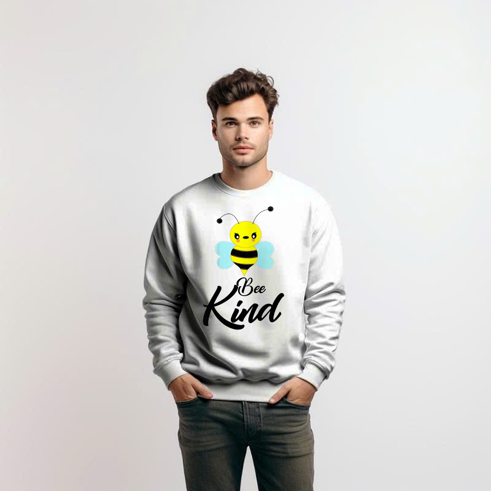 Bee Kind Sweatshirt Cute Bumble Bee Beekind Shirt Cool Presents For Teenage Guys Basgiathsweatshirts - Image 2