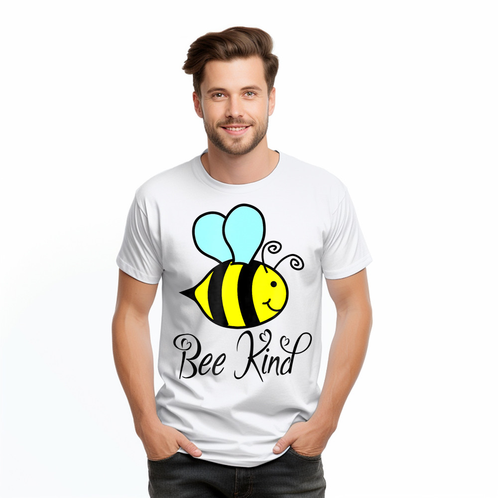 Bee Kind T-Shirt Choose Kindness Apparel Gifts For Daughter Basgiathsweatshirts - Image 2