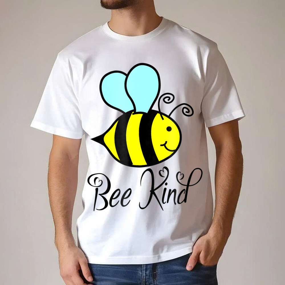 Bee Kind T-Shirt Choose Kindness Apparel Gifts For Daughter Basgiathsweatshirts - Image 3
