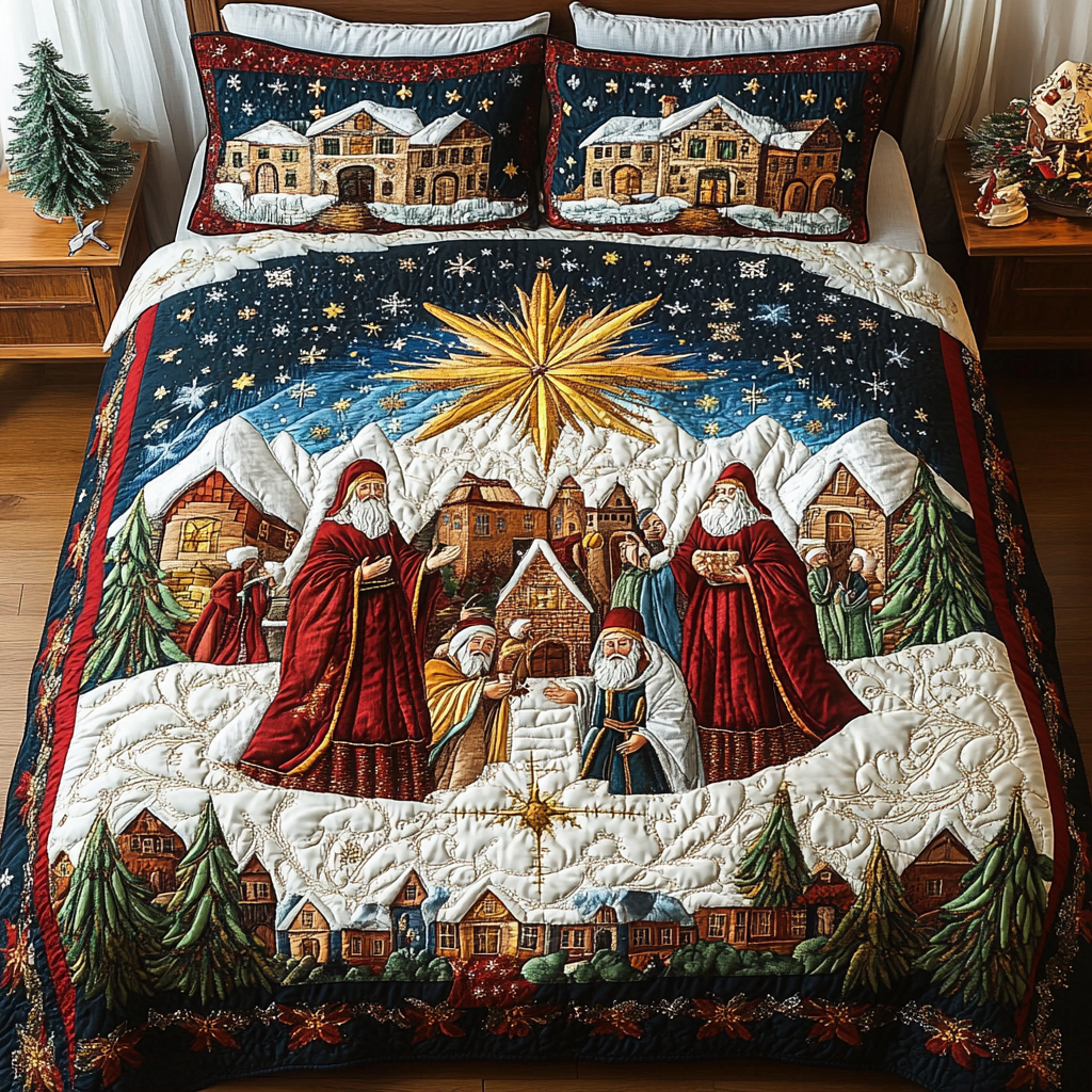 Bethlehem Dreams Quilted Bedding Set Secret Santa Gift Ideas