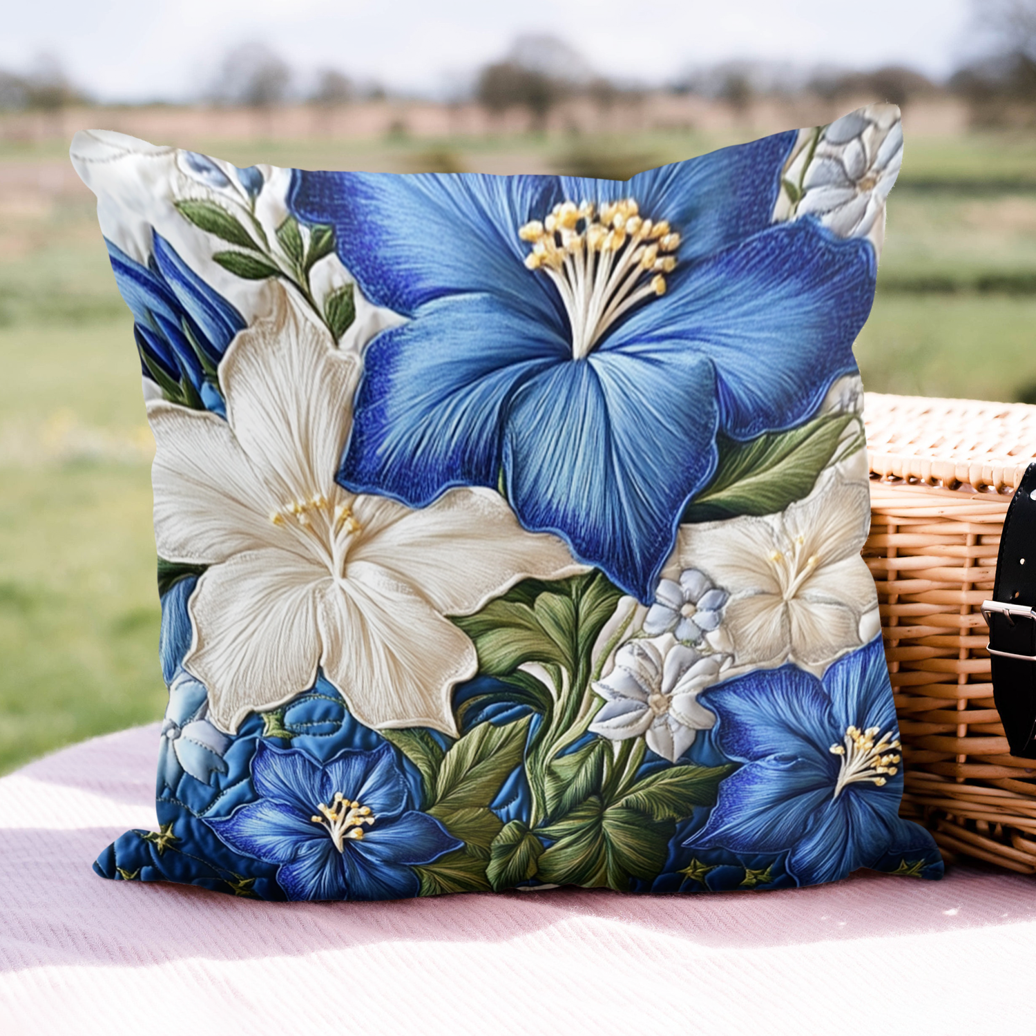 Bloom Bed Quilted Pillow Case Cute Pillow Covers Texan Gift Items