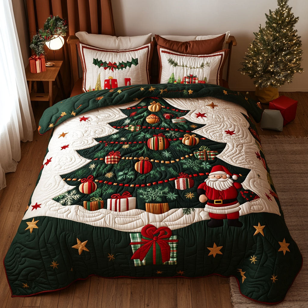 Christmas Parade Quilted Bedding Set Secret Santa Gifts For Her