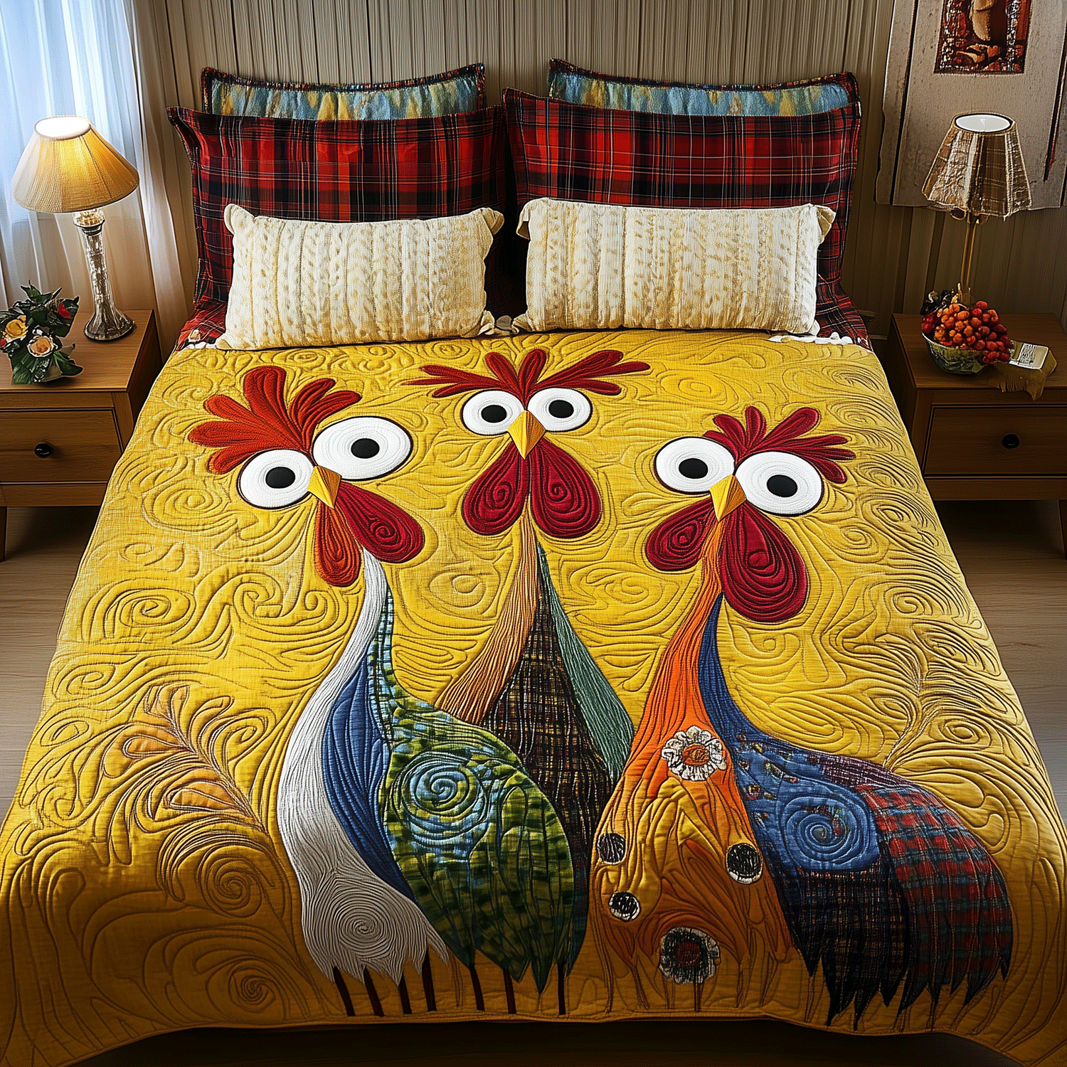 Coop Life Quilted Bedding Set Gifts For Horse People