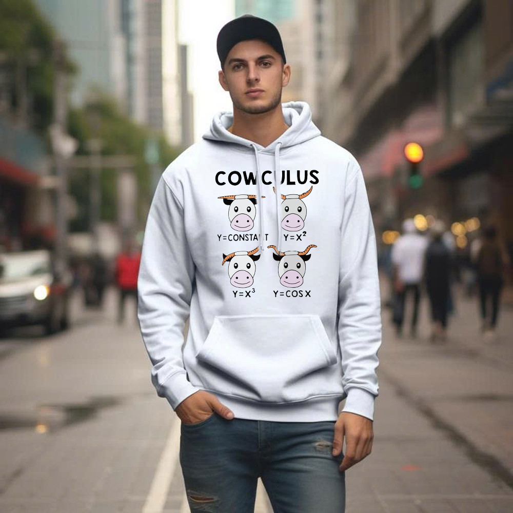Cowculus Hoodie Funny Design Cow Learns Math Gifts For Everyone Basgiathsweatshirts - Image 4
