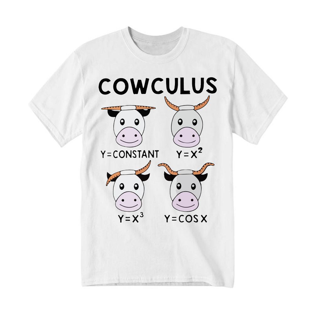 Cowculus T Shirt Funny Design Cow Learns Math Gifts For Everyone Basgiathsweatshirts