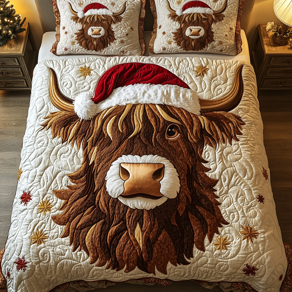 Cozy Cow Quilted Bedding Set Cowboy Related Gifts