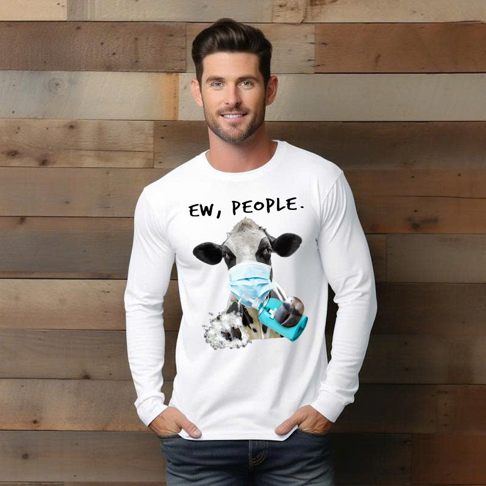 Dairy Cows Know How To Prevent Disease Long Sleeve Shirt Unique Cute Cows Apparel Gifts For Patient Basgiathsweatshirts - Image 5