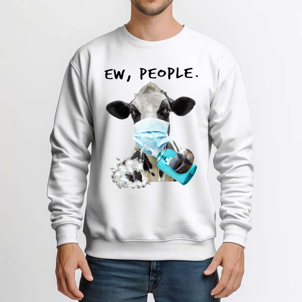 Dairy Cows Know How To Prevent Disease Sweatshirt Unique Cute Cows Apparel Gifts For Patient Basgiathsweatshirts - Image 2