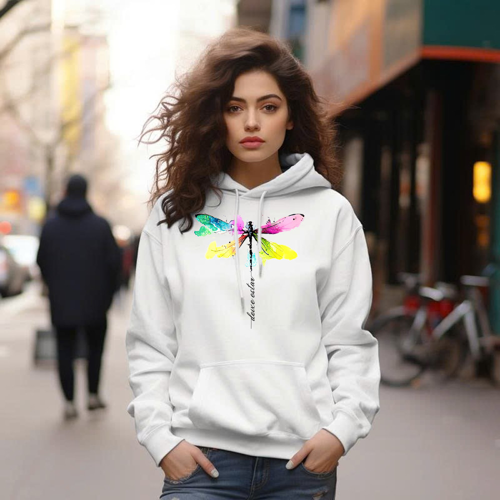 Deixe Estar Colorful Dragonfly Shirt Music Themed Animal Hoodie Gift For Teens Basgiathsweatshirts - Image 4