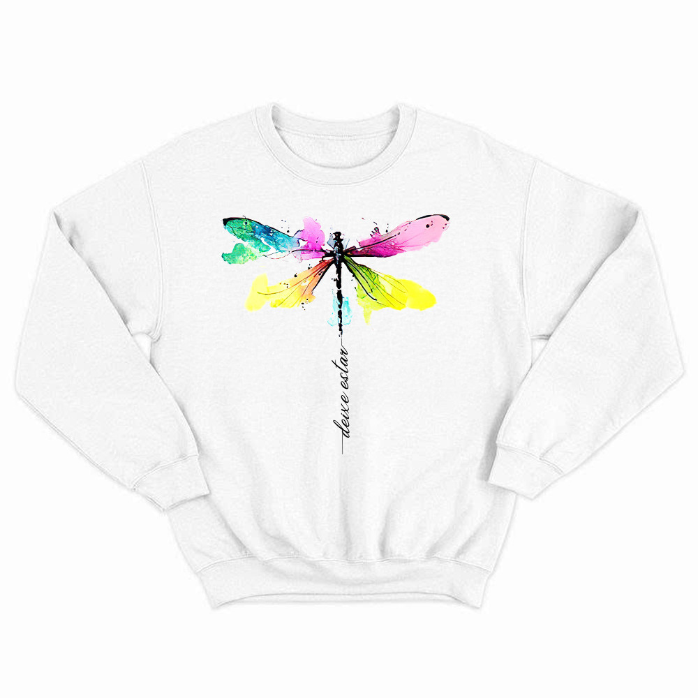 Deixe Estar Colorful Dragonfly Shirt Music Themed Animal Sweatshirt Gift For Teens Basgiathsweatshirts