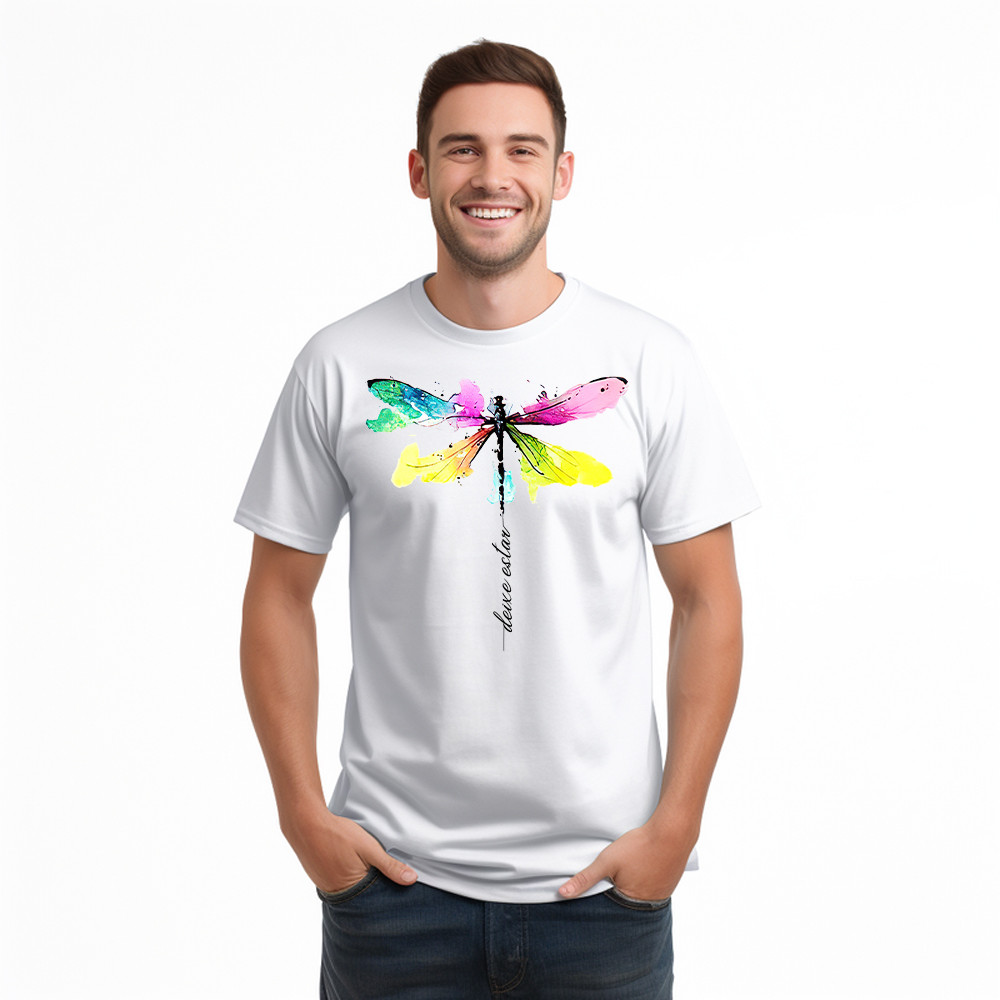 Deixe Estar Colorful Dragonfly Shirt Music Themed Animal T-Shirt Gift For Teens Basgiathsweatshirts - Image 3
