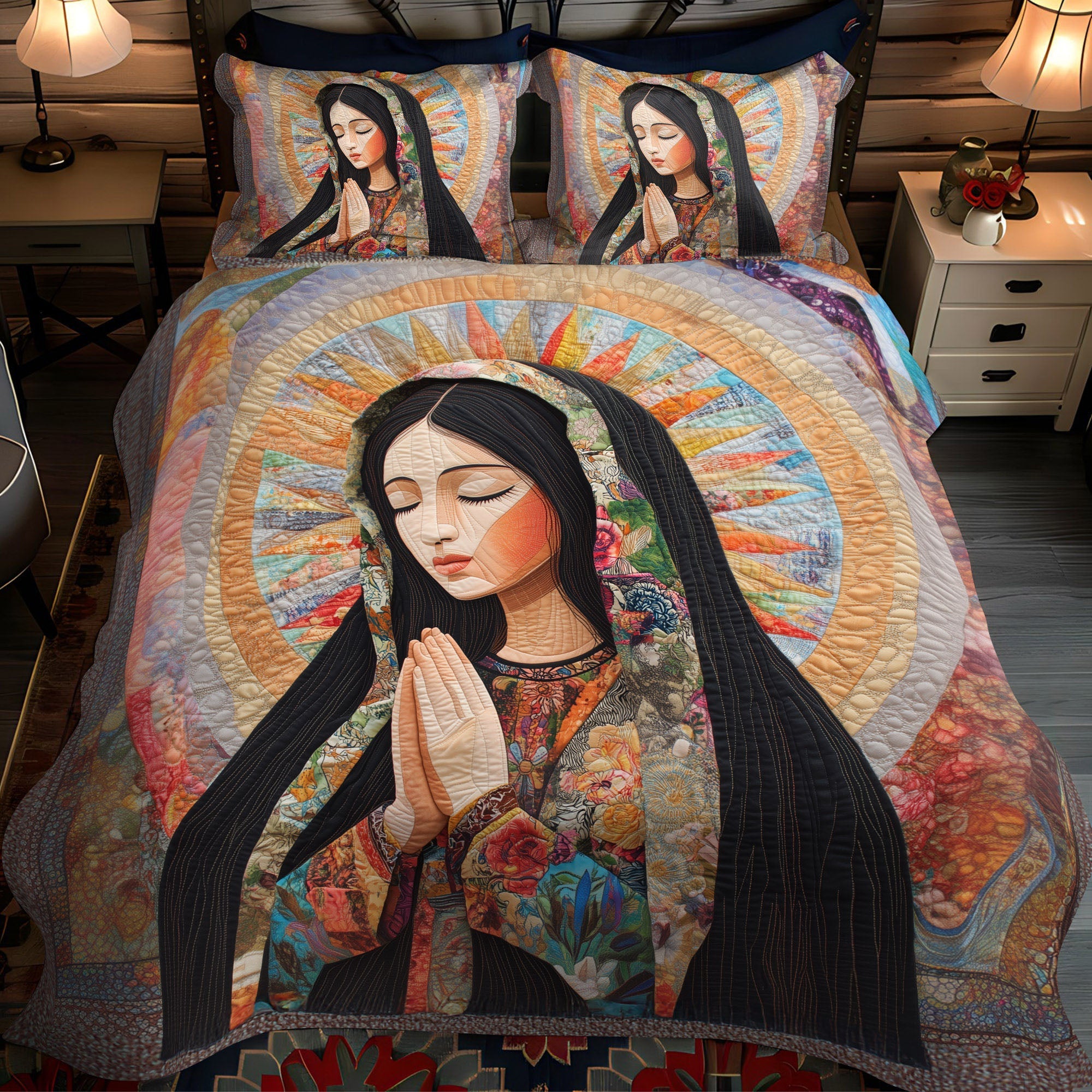 Divine Radiance Quilted Bedding Set Christmas Gift Ideas For Mom