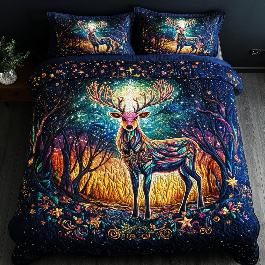 Doe Serenity Quilted Bedding Set Christmas Gifts For A Deer Hunter