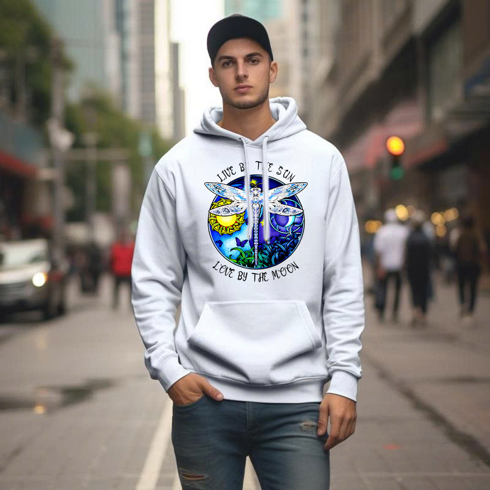 Dragonfly Live By The Sun Love By The Moon Shirt With Sayings Dragonfly Hoodie Women Basgiathsweatshirts - Image 5