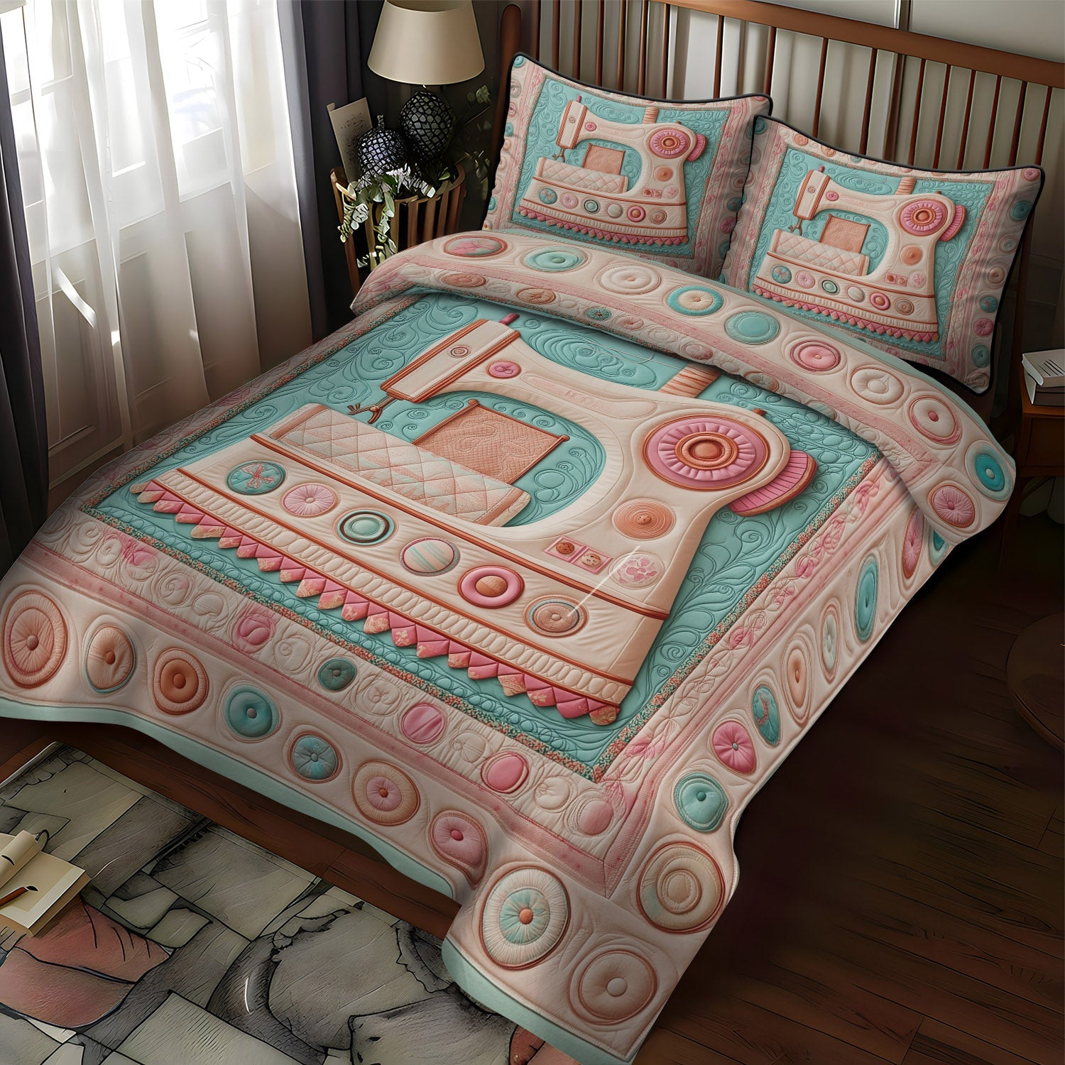Dreamy Threads Quilted Bedding Set Christmas Gifts For Sewers