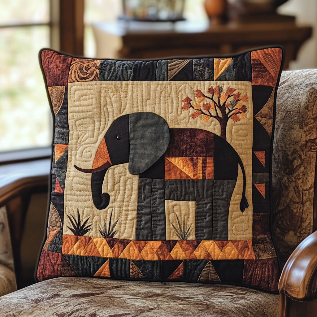 Elephant Tribe Quilted Pillow Case Throw Pillow Case Covers Top Gifts For Elephant Lovers
