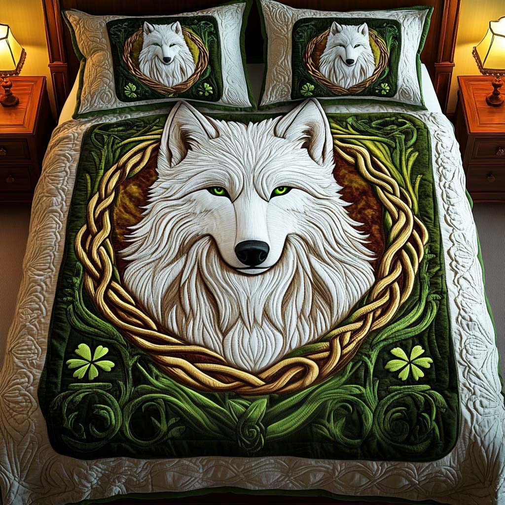 Emerald Gaze Quilted Bedding Set Christmas Present Ideas