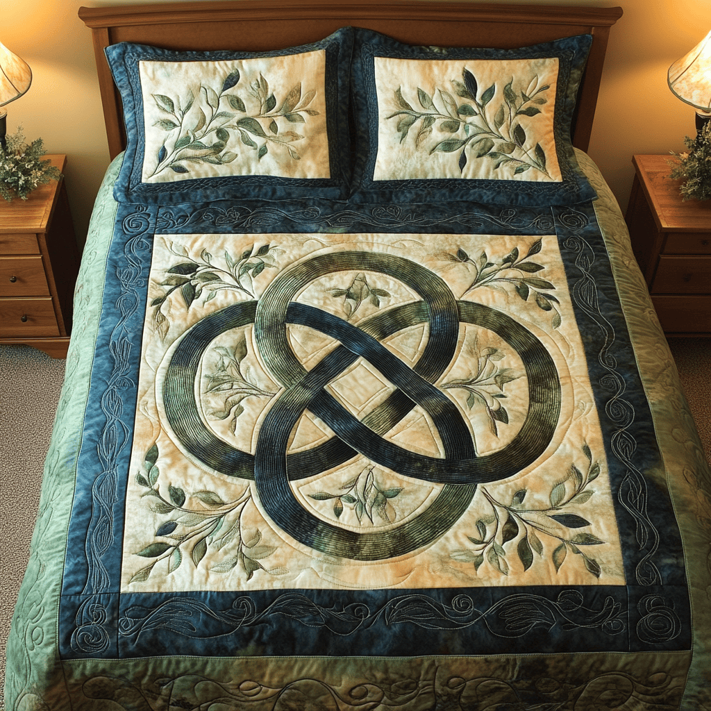 Ethereal Forest Quilted Bedding Set Gifts For Garden Lovers