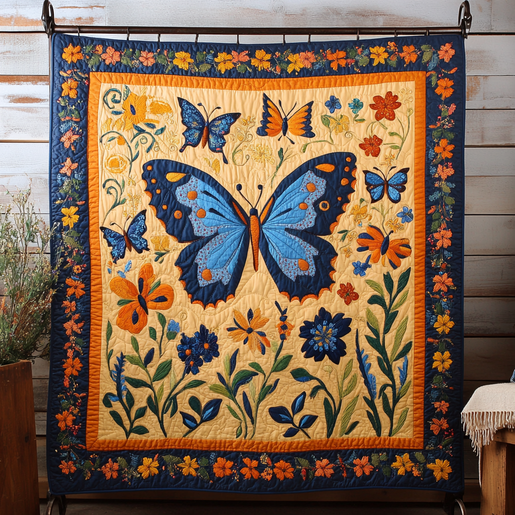 Ethereal Wings Quilted Blanket Sofa Couch Throw Blanket Butterfly Gifts For Mom