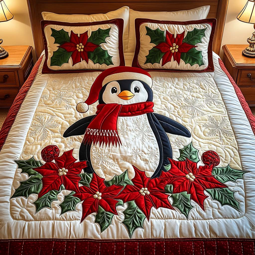 Festive Cheer Quilted Bedding Set Gift Ideas For Horse Lovers