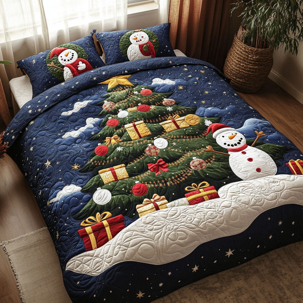Festive Night Quilted Bedding Set Good Secret Santa Gifts