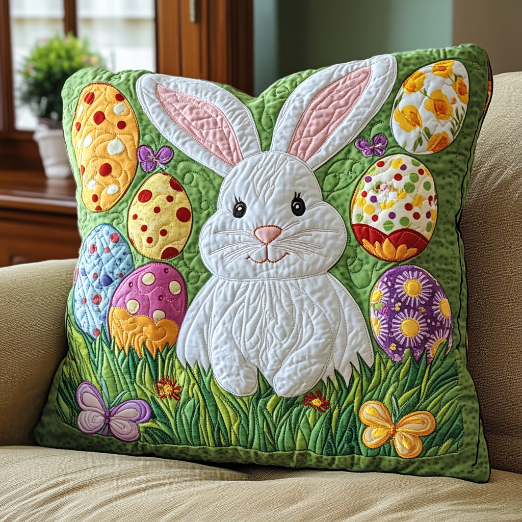 Floral Easter Quilted Pillow Case Easter Pillow Cases Unique Easter Gifts Holiday