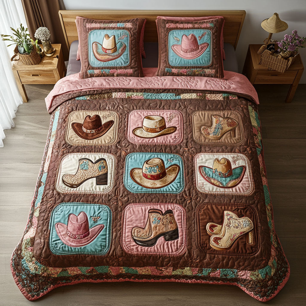 Frontier Heritage Quilted Bedding Set Cowboy Related Gifts