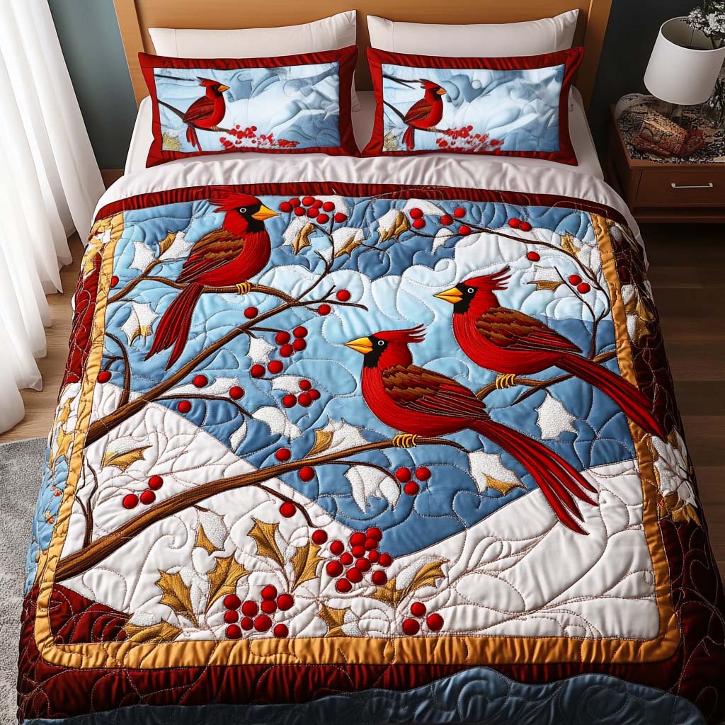 Frosty Companion Quilted Bedding Set Teacher Christmas Gifts