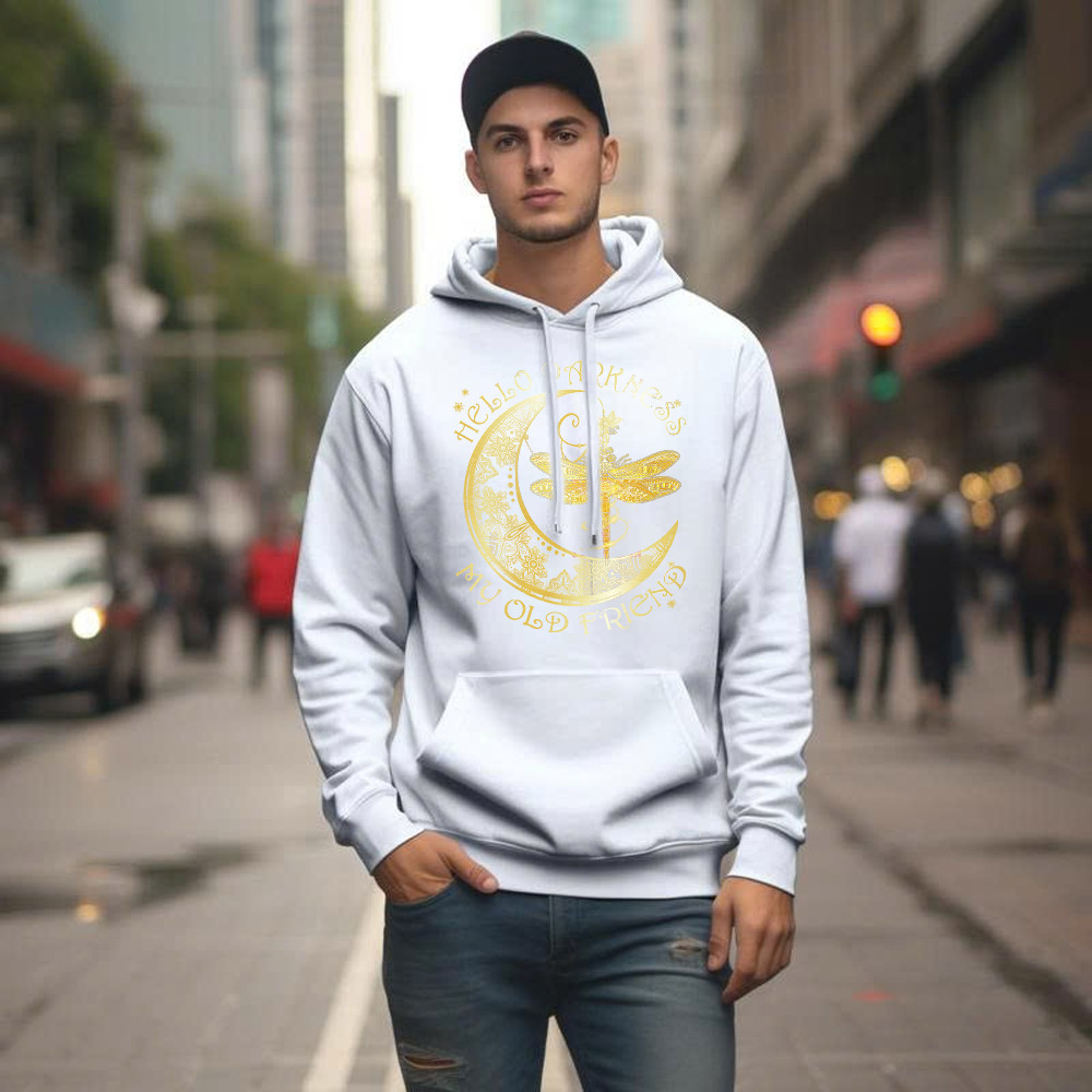 Hello Darkness My Old Friend Shirt Dragonfly Moon Graphic Hoodie Gift For Men Basgiathsweatshirts - Image 5