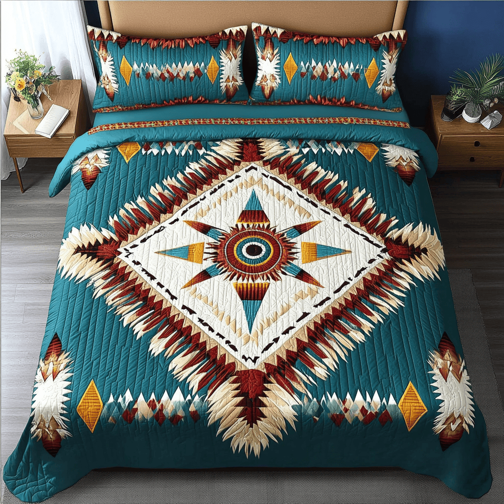 Heritage Weave Quilted Bedding Set Native American Gift Shop