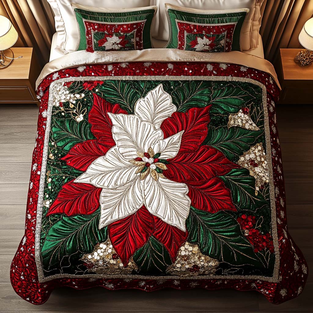 Holiday Glow Quilted Bedding Set Gift Ideas For Men Who Have Everything