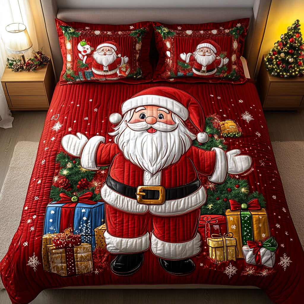 Holiday Magic Quilted Bedding Set Secret Santa Gifts For Her