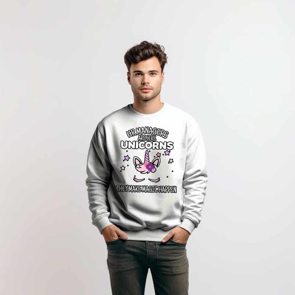 HR Managers Are Like Unicorns They Make Magic Happen Make Sweatshirt HR Funny Gifts Basgiathsweatshirts - Image 4