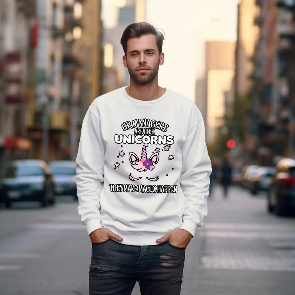 HR Managers Are Like Unicorns They Make Magic Happen Make Sweatshirt HR Funny Gifts Basgiathsweatshirts - Image 5